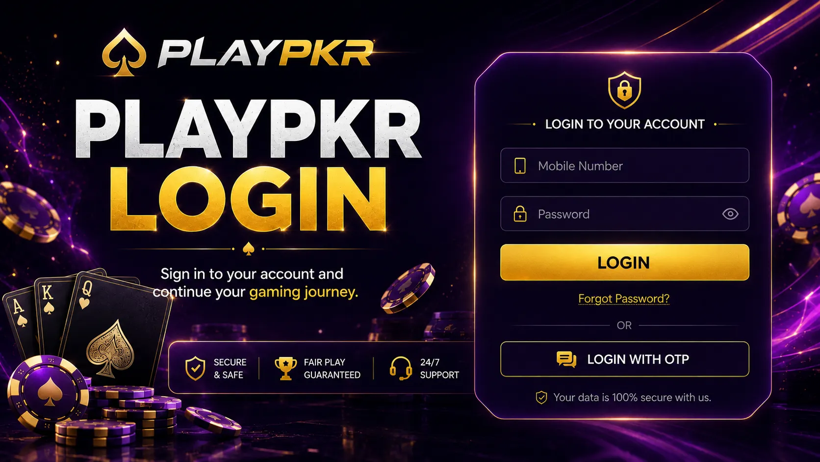 PlayPKR Login